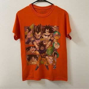 Dragonball Z the Saiyan saga shirt orange small